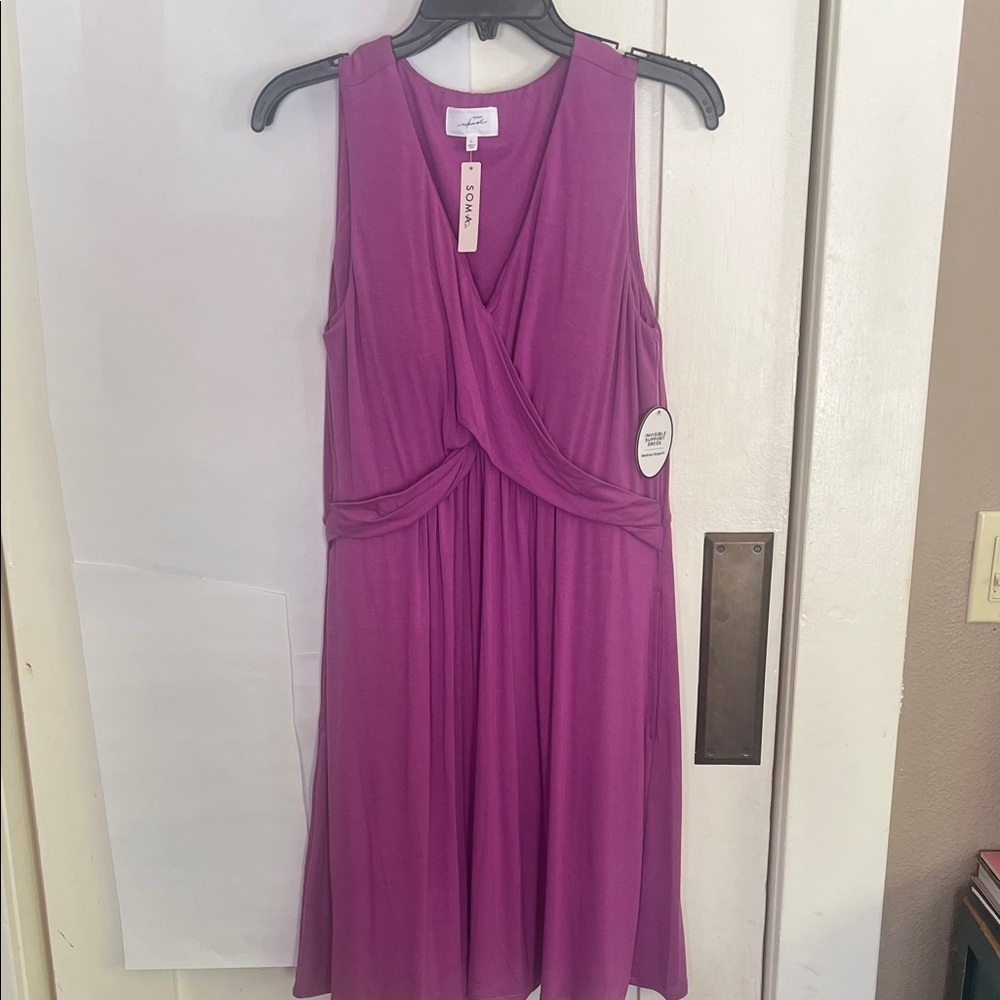Soma Rich Purple Wrap Dress